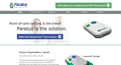 Desktop Screenshot of paratusdiagnostics.com